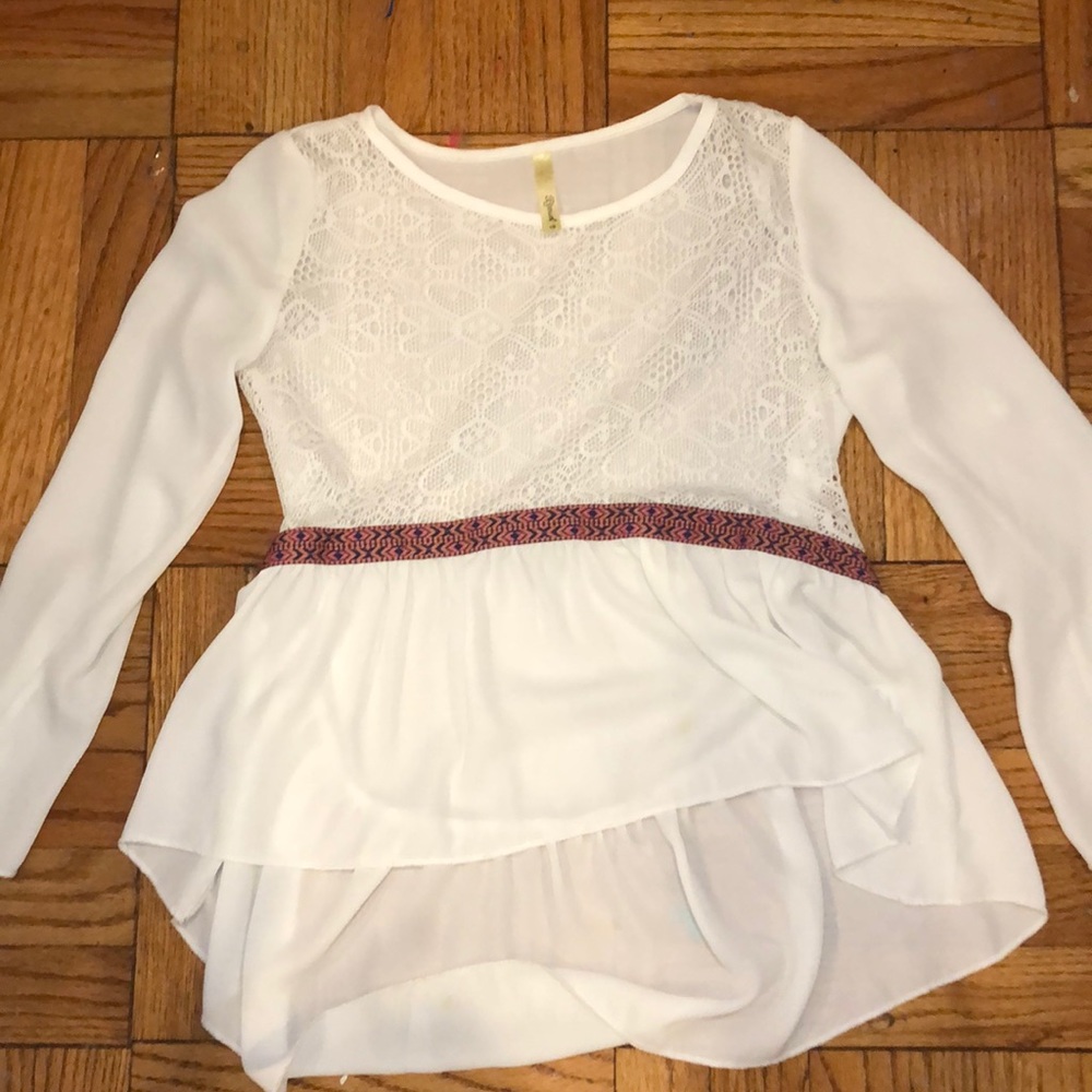 White lace top